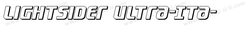Lightsider Ultra-Ita字体转换